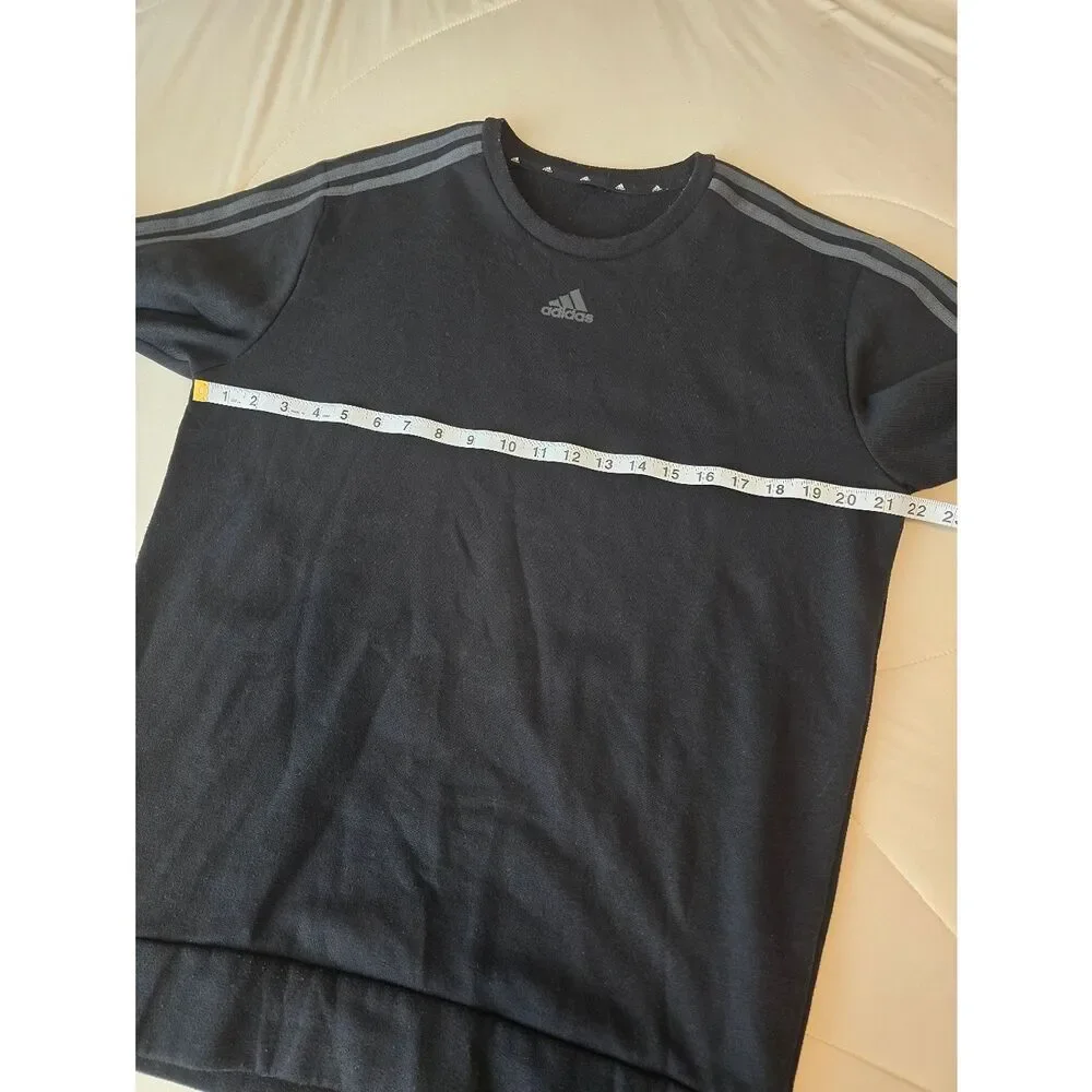 Adidas 3-Stripe Black Classic crewneck Men's sweatshirt